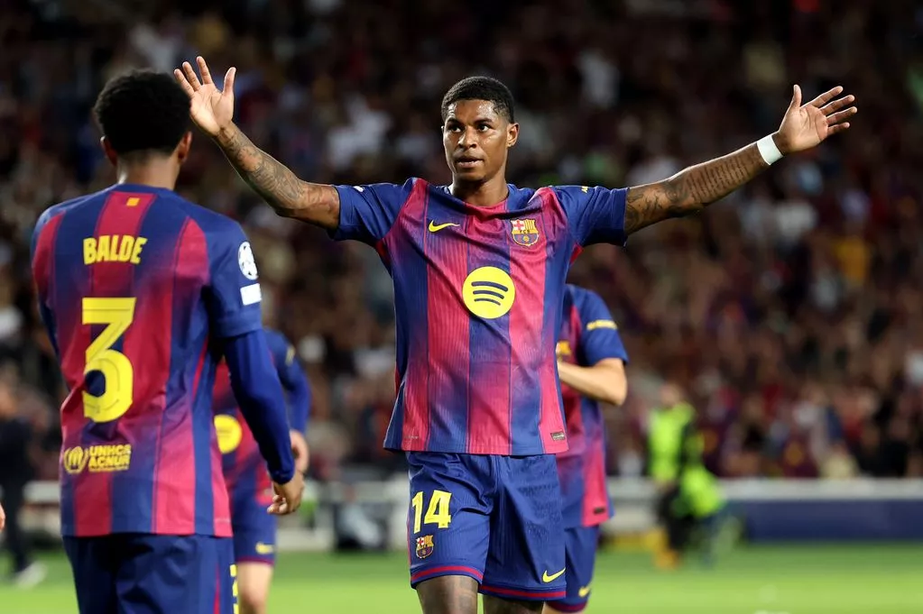 Rashford scores twice for Barca to prove Amorim wrong