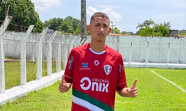 Young Brazilian footballer dies in freak bike crash after hitting cow
