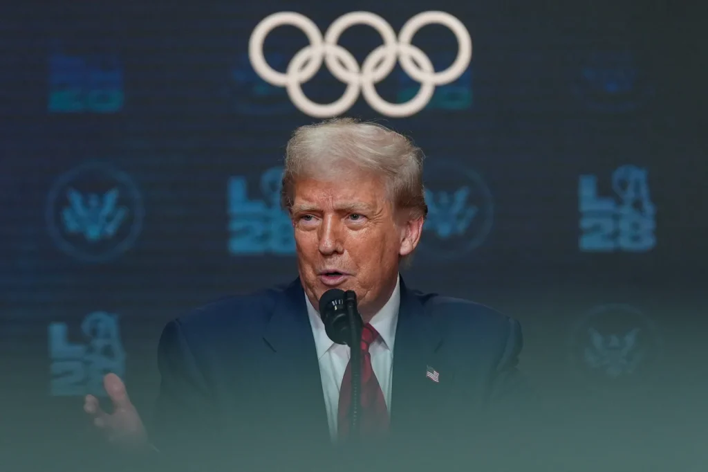 Trump hints at moving 2028 Olympics from Los Angeles over safety concerns