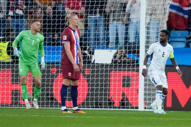 Haaland misses two penalties but scores hat-trick as Norway beat Israel