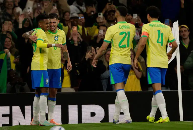 Casemiro, Estevão score as Brazil down senegal at emirates stadium