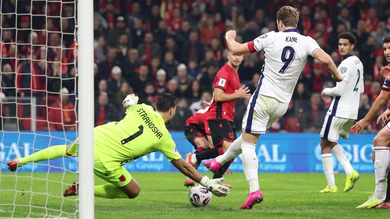 Kane double seals England’s unbeaten qualifying finish