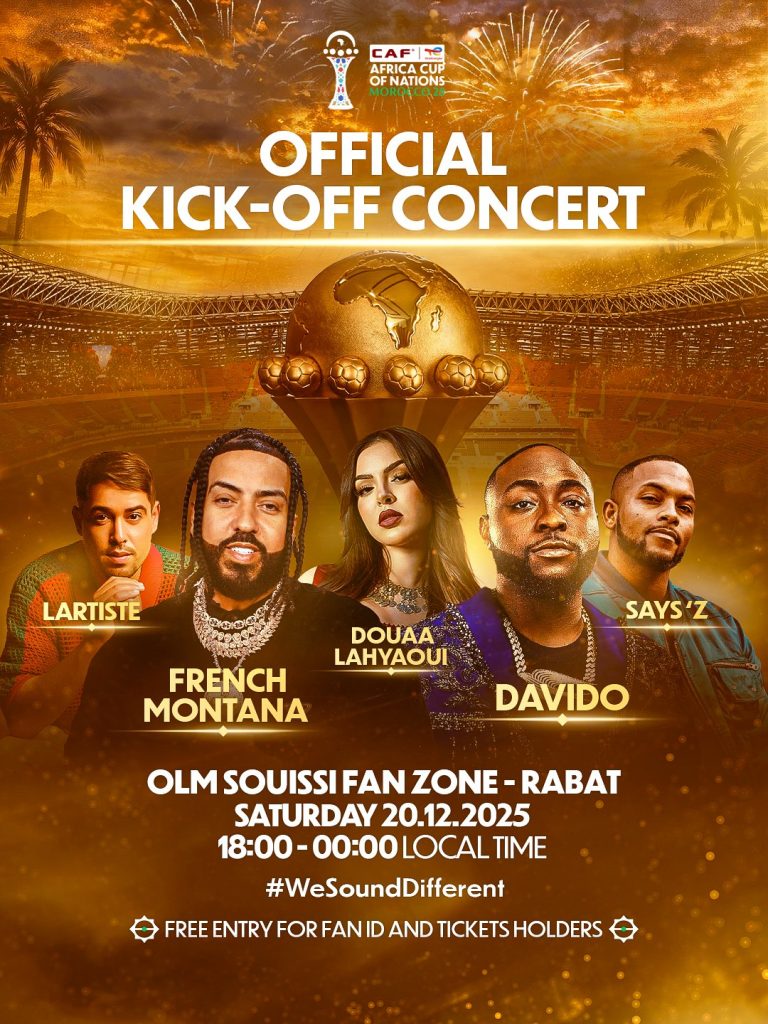 Davido to headline AFCON 2025 opening concert in Morocco