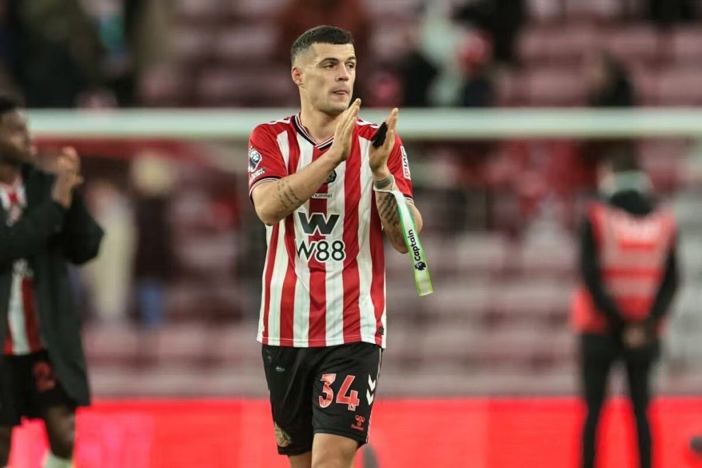 Granit Xhaka sends Sunderland message after Palace win