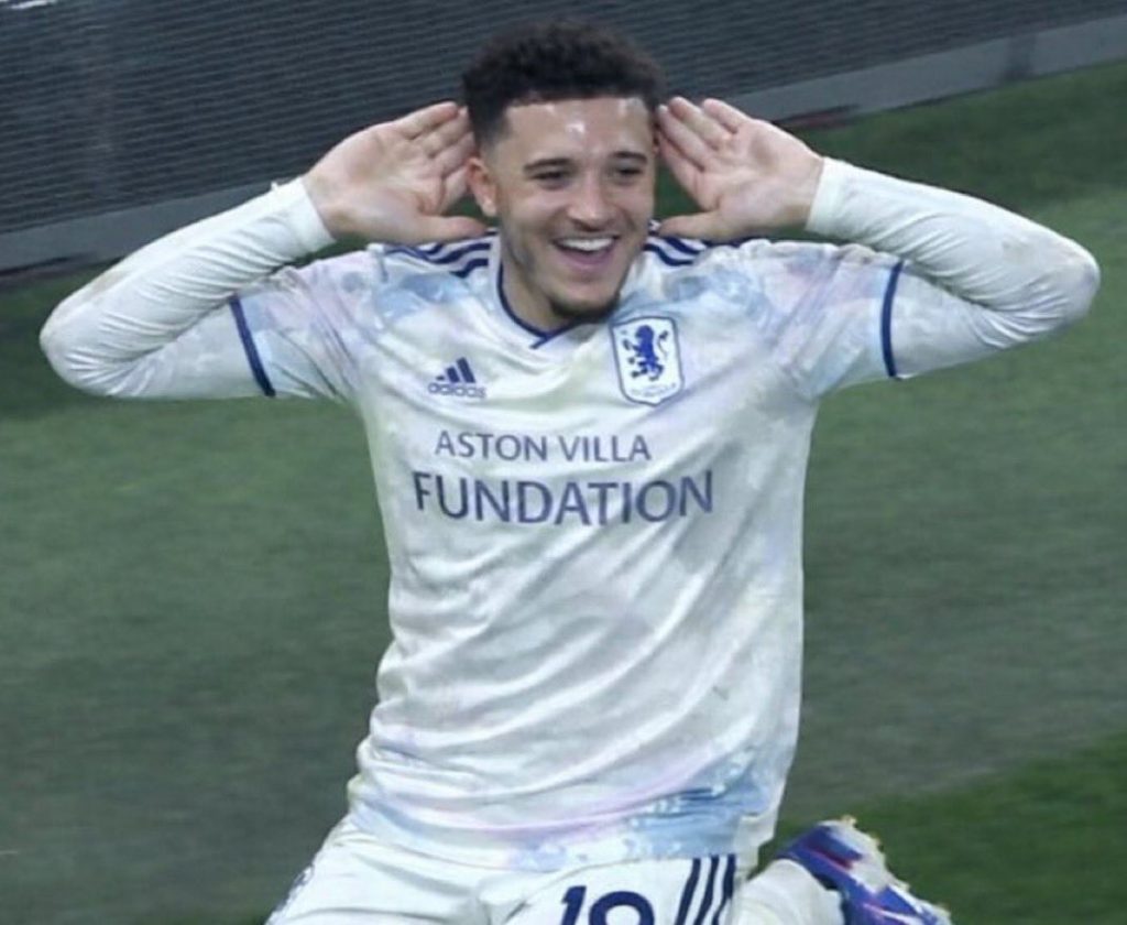 Jadon Sancho aims a dig at Man United coaches following first Villa goal