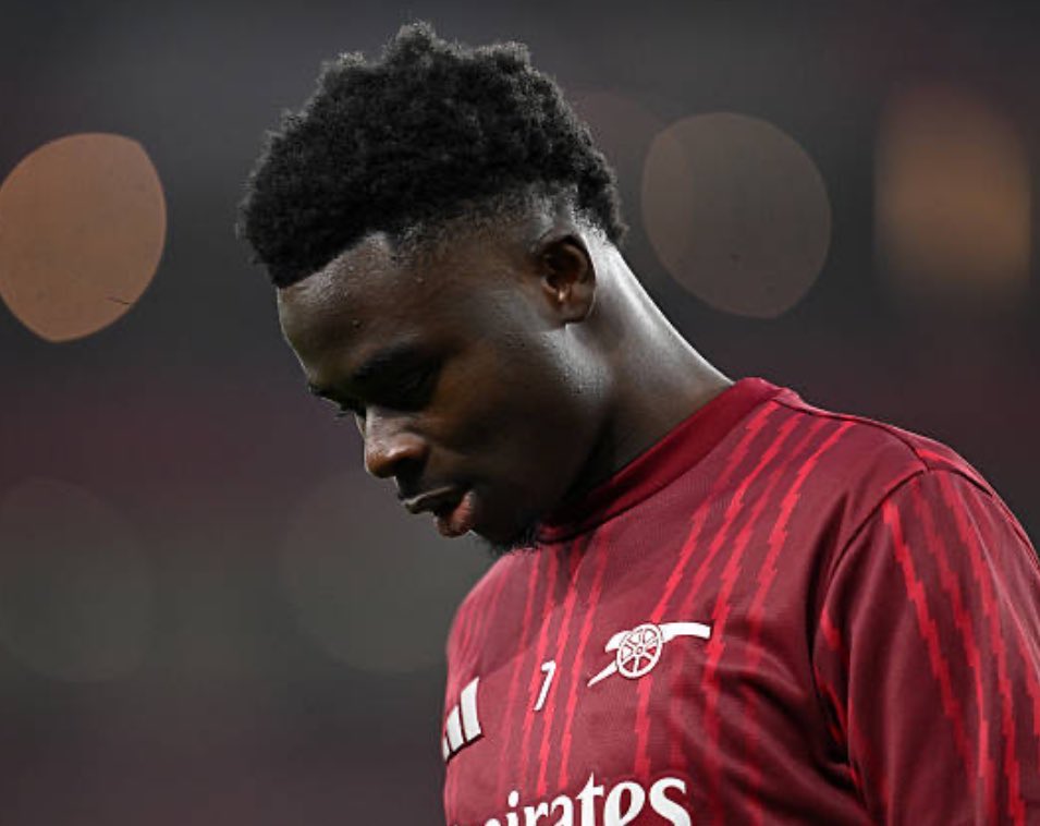 Bukayo Saka sends message to Arsenal teammates after loss to Man United