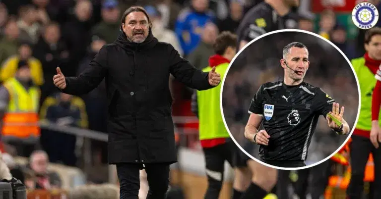 Daniel Farke slams referee Kavanagh following controversial booking in Liverpool draw