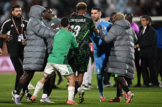 Luca Zidane center of post match brawl after Algeria exit AFCON Luca Zidane center of post match brawl after Algeria exit AFCON