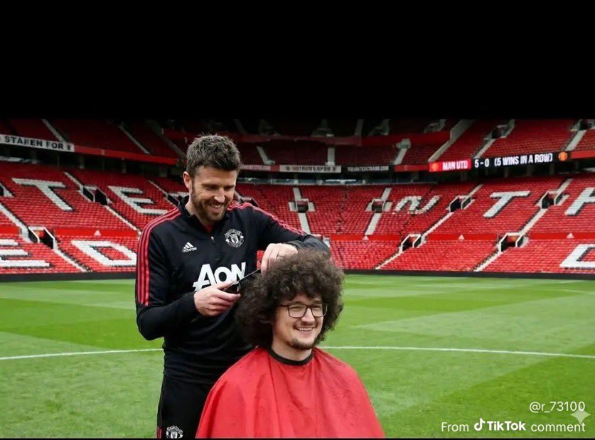 Carrick reacts to fan’s viral “No Haircut” winning streak vow