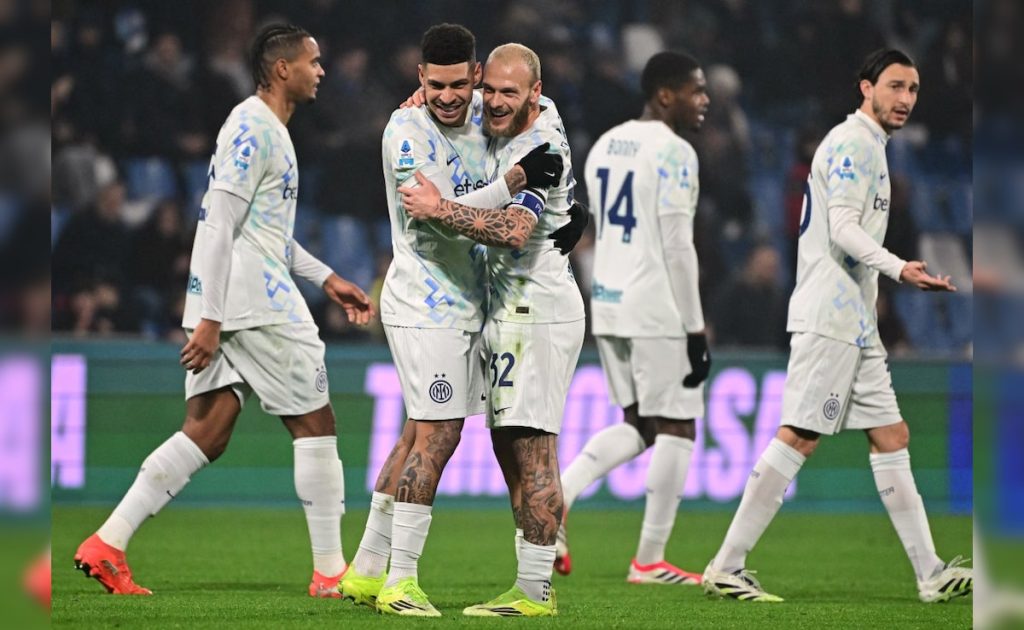 Inter crushed Sassuolo to extend Serie A lead while Juventus battle back for a point