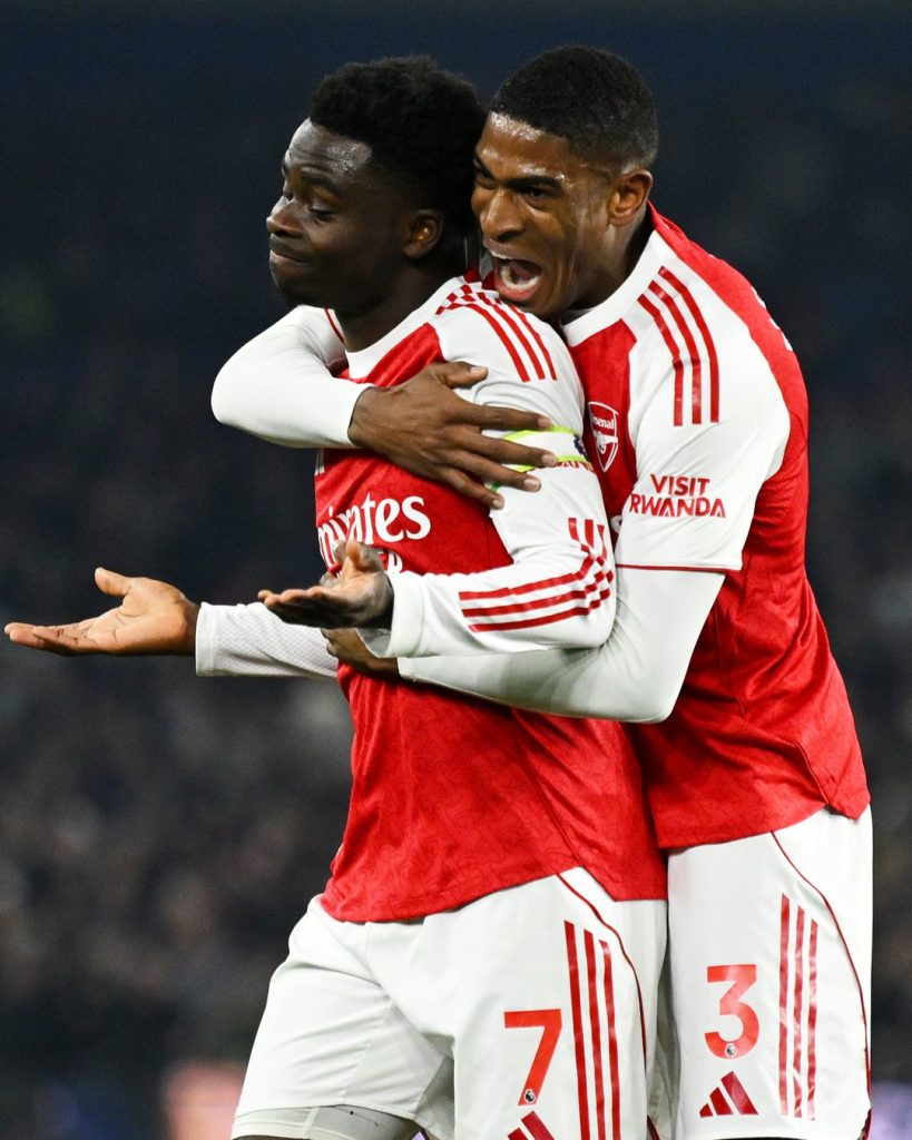 Arsenal and Manchester City lead on the night