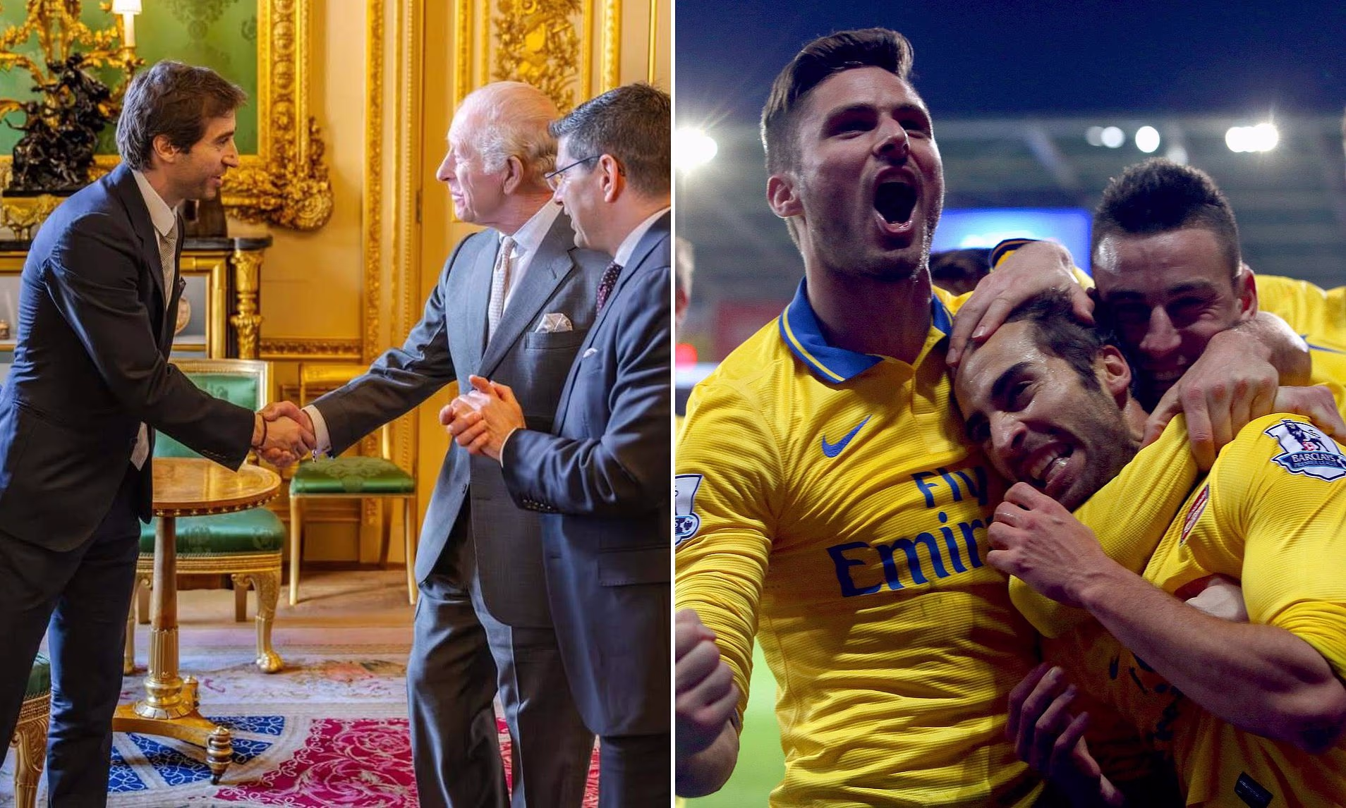 Forgotten former Arsenal star meets King Charles after becoming the world’s RICHEST footballer