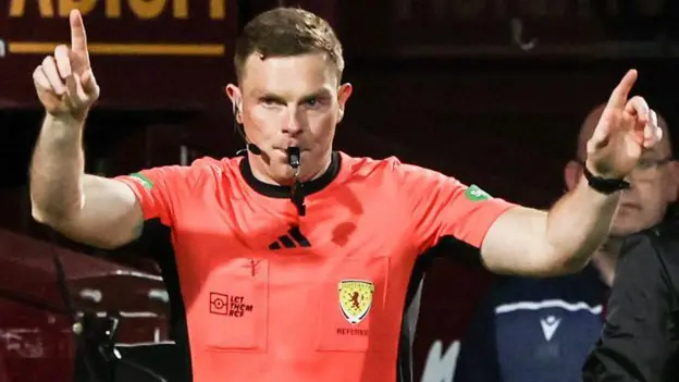 Man charged after referee Beaton’s details leaked following penalty row