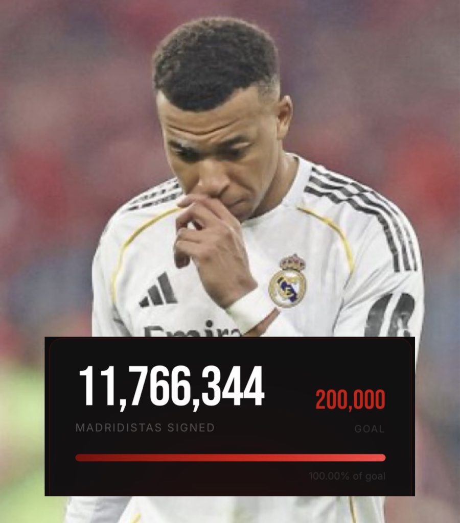 Petition to remove Mbappé from Real Madrid hits 11 million signatures