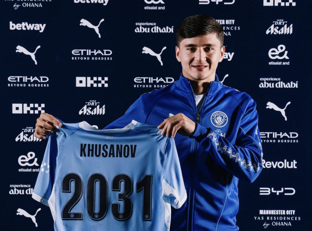 Khusanov extends Man City contract until 2031