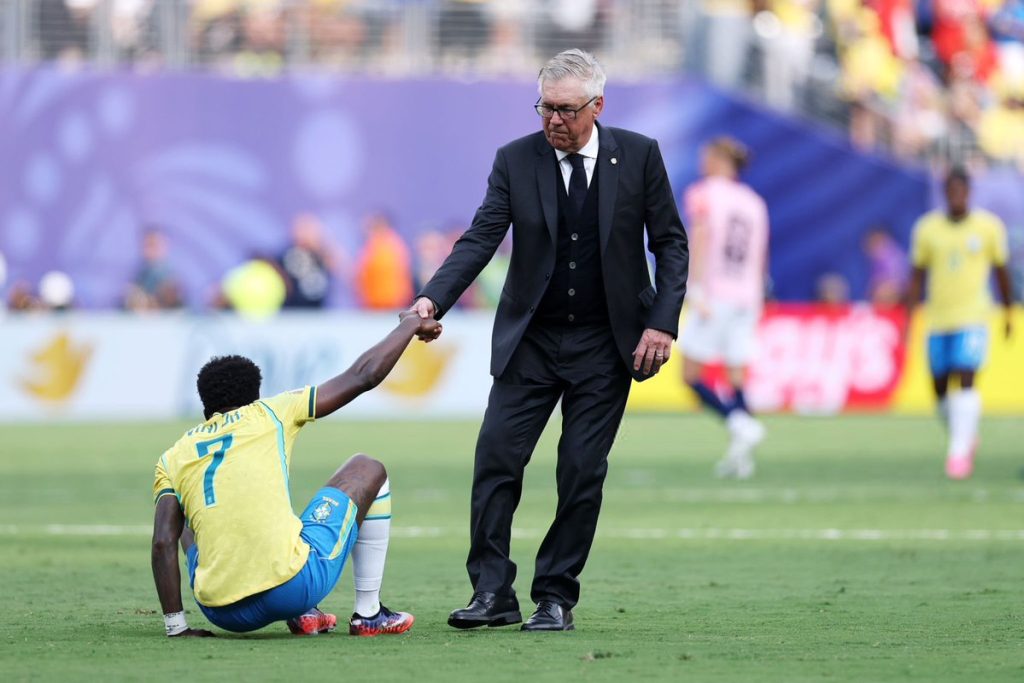 Carlo Ancelotti blames hydration breaks for Brazil’s World Cup exit