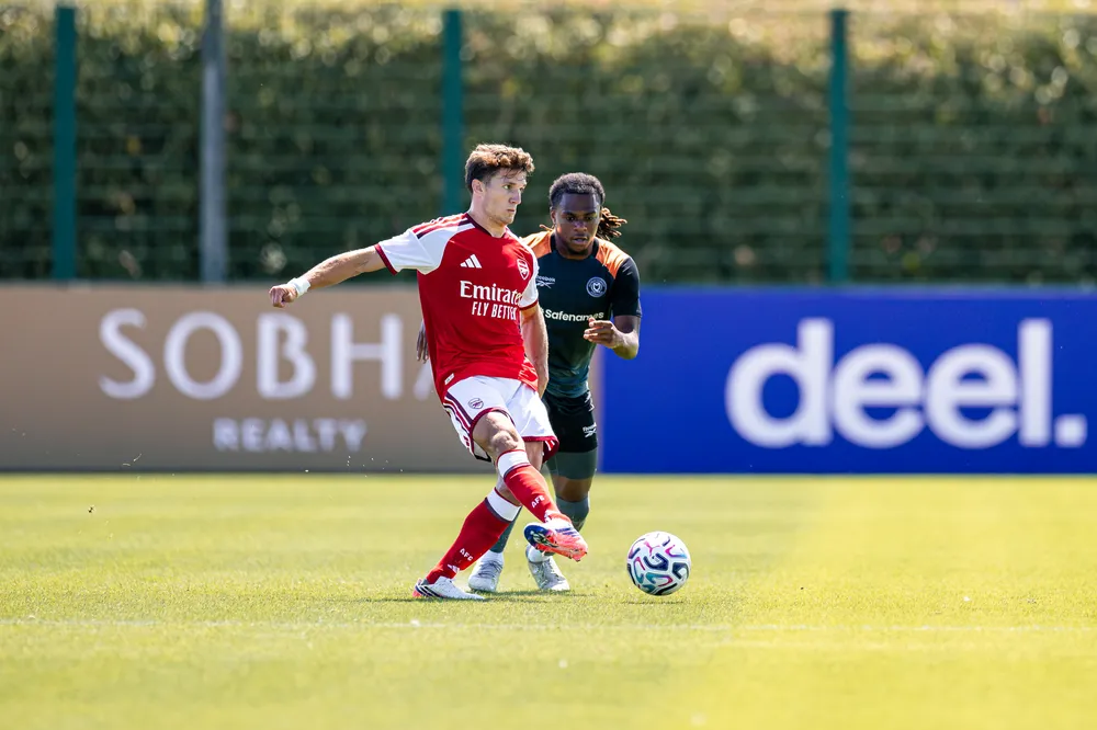 Christos Tzolis shines as Arsenal cruise past MK Dons in friendly