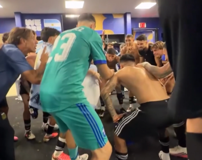 Argentina mocks England dressing room after win Argentina mocks England dressing room after win
